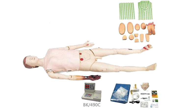 高级多功能护理急救模拟人（心肺复苏、基础护理男女导尿，四肢创伤）