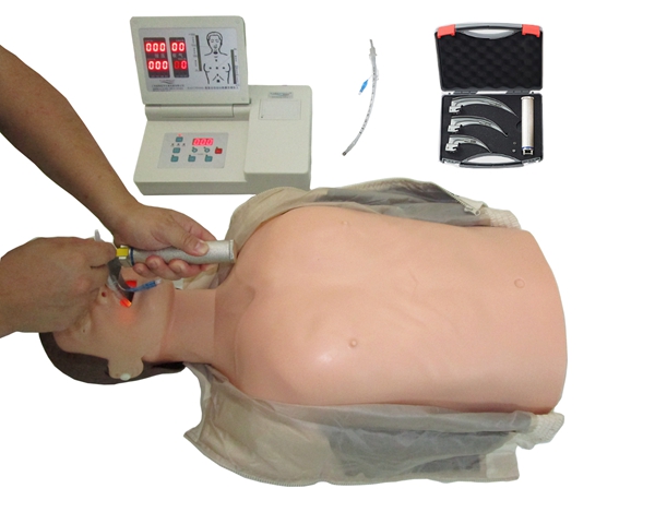 高级半身心肺复苏急救训练模拟人（鼻咽口咽通气管，喉罩插管，简易呼吸器操作）